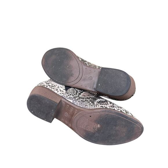 Pierre Dumas Size 8.5 Black Snakeskin Western Rodeo Block Heel Ankle Bootie Boot - Picture 7 of 10